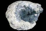 Sky Blue Celestine (Celestite) Geode - (Large Crystals) #156502-2